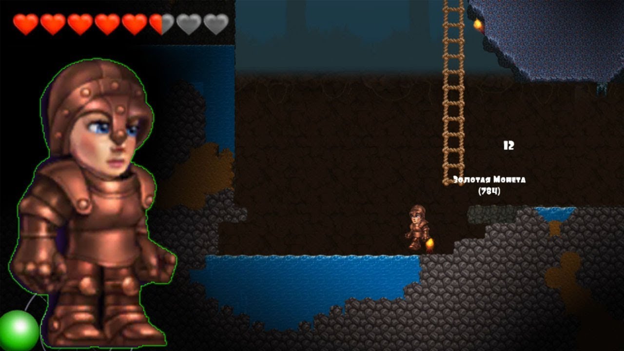 Дошли до лавы! спуск под землю! Adventaria 2D World of Craft & Mining #6