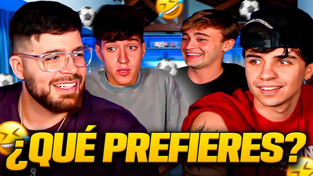 ¿QUÉ PREFIERES? VERSIÓN FUTBOLERO FT. MERNUEL, MOSKI Y BAULETTI