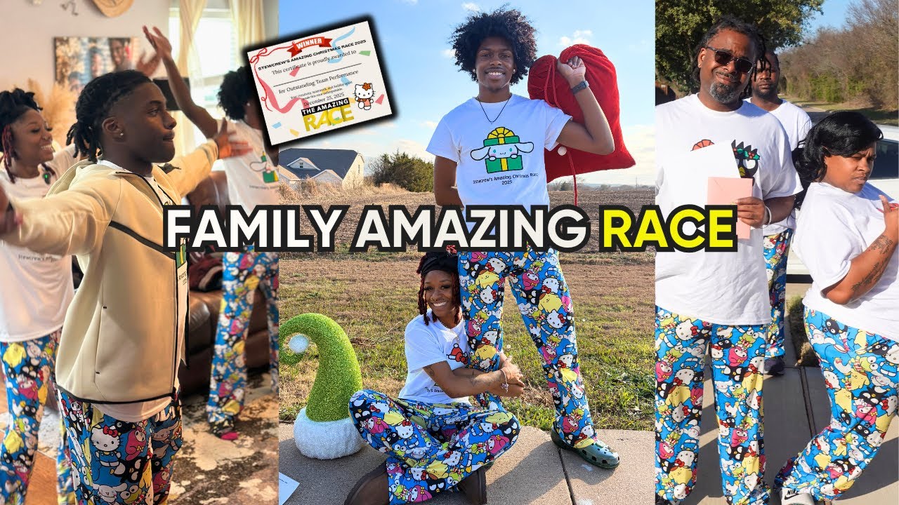 Christmas Morning With Our Family + The StewCrew Amazing Race | Real Family Moments