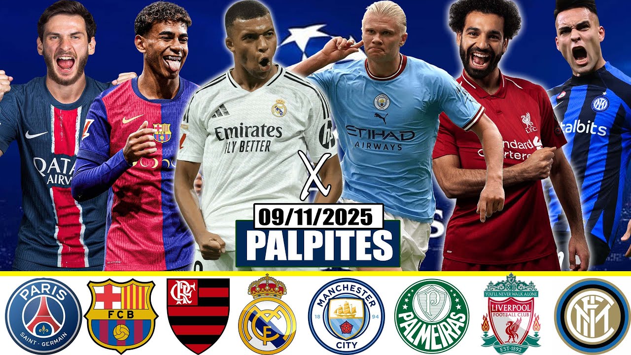 ✅🚀PALPITES FUTEBOL HOJE DOMING&Atilde;O DIA 09/11/2025 CL&Aacute;SSICOS EUROPEUS & CL&Aacute;SSICOS BRASILEIROS⚽🔥