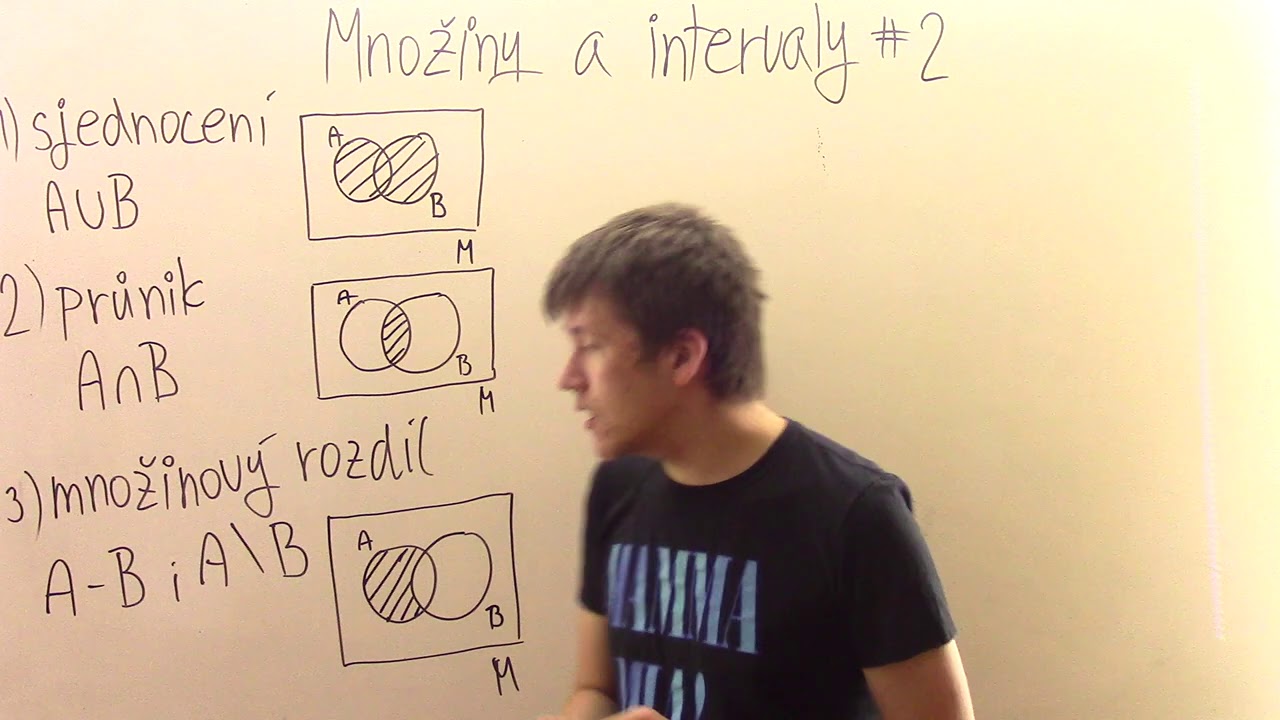 Množiny a intervaly #2 - Množinové operace