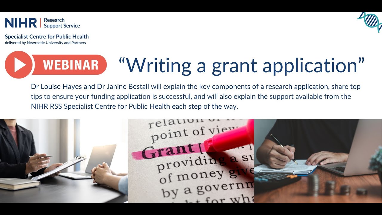 Webinar - Writing a grant application