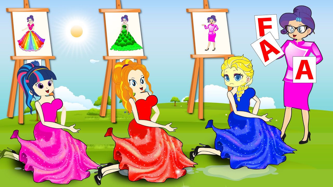 The Best Animation Compilation 30 - Equestria Girls Princess Dress Up | Rich & Poor Princess Dresses