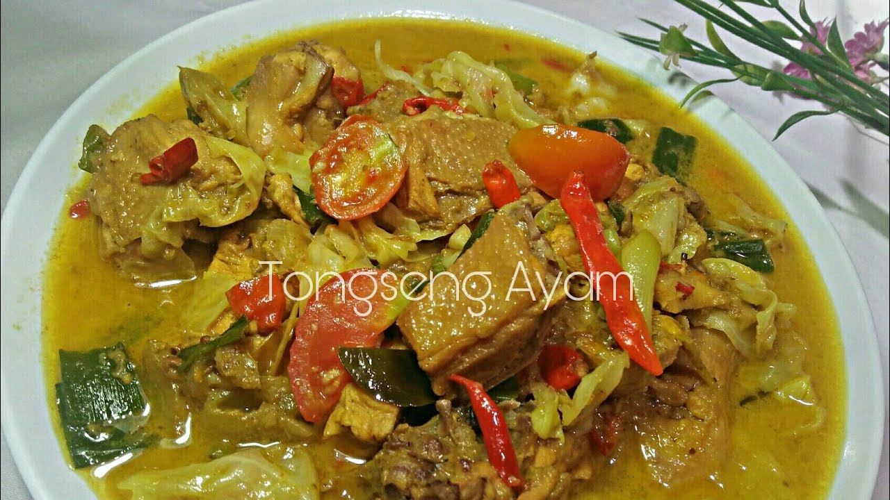 RESEP TONGSENG AYAM SANTAN ENAK BANGET