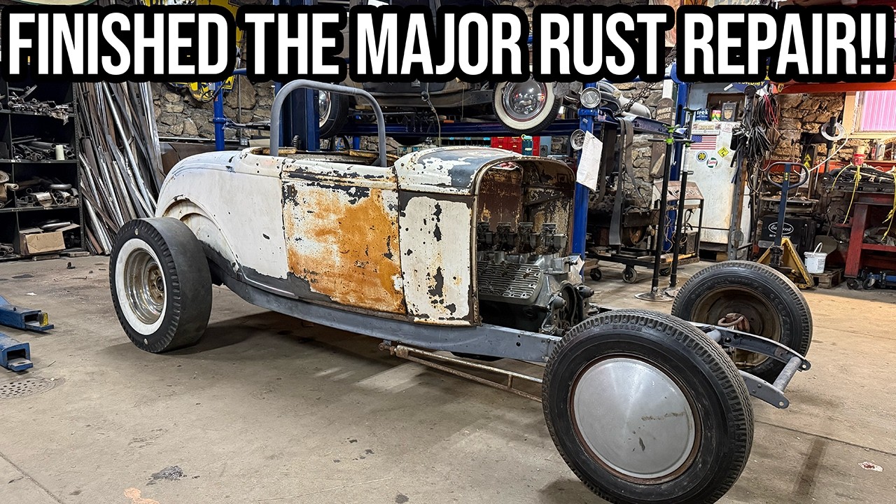 Quarter Panel, Wheel Well & Door Skin Rust Repair - 1932 Ford Drag Car!!