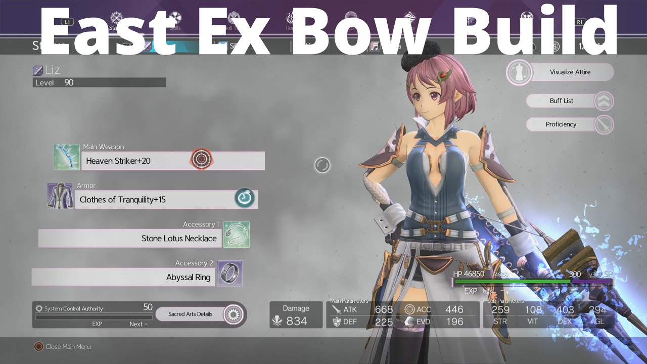 Sword Art Online Alicization Lycoris East Extreme Solo Bow Build