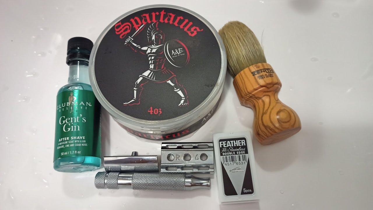 Rockwell 6C, 6 плита + Feather. Помазок Zenith, мыло Ariana & Evans