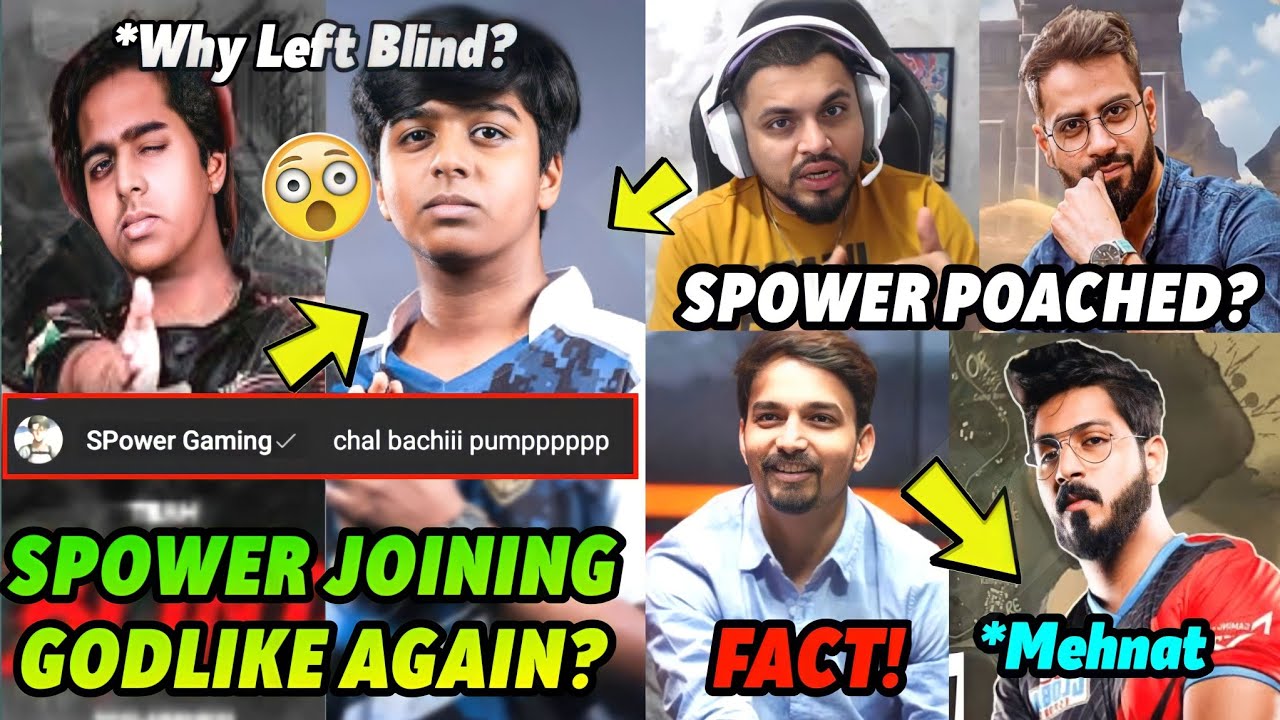 SPOWER JOINING GODLIKE AGAIN?😱 Spero & SID Reply on Spower Being Poached 😲 Mayavi on Team Soul, S8uL