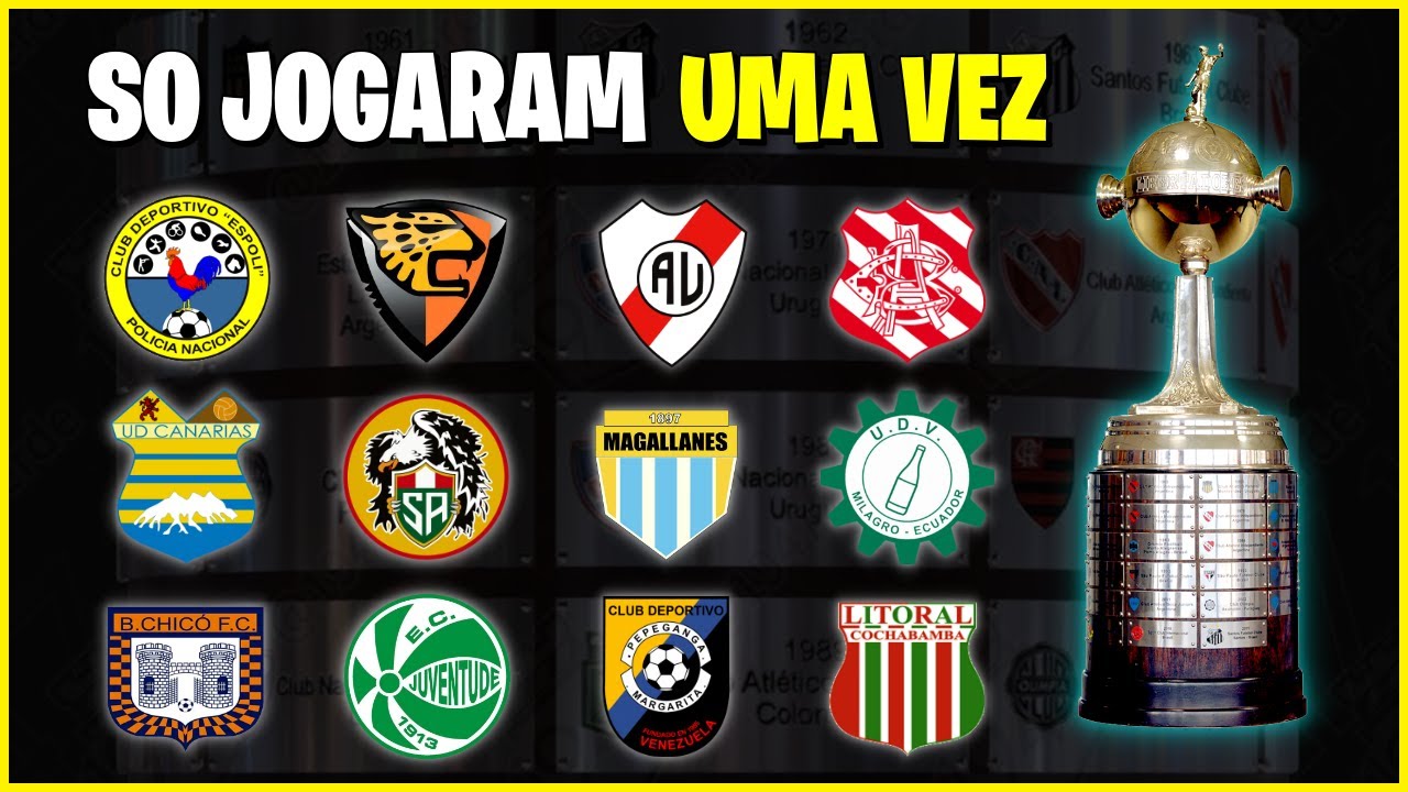 Clubes RAROS e ESTRANHOS que Jogaram a Copa Libertadores APENAS UMA VEZ