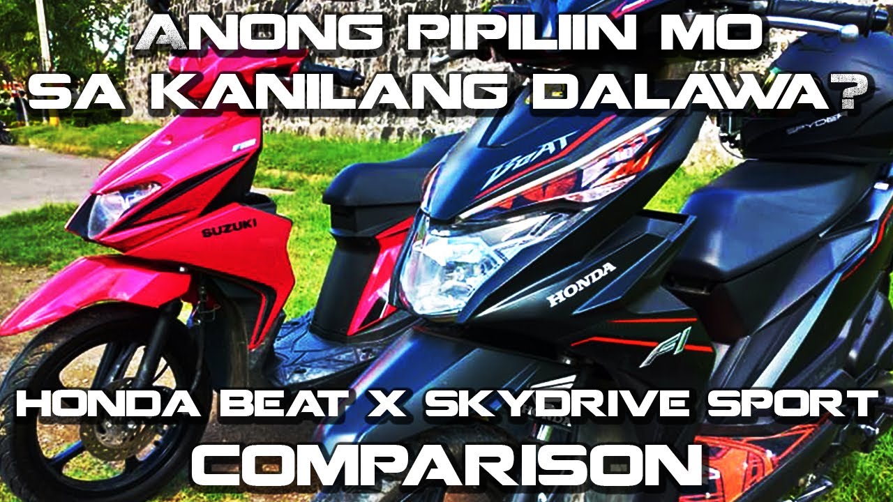 Suzuki Skydrive Sport and Honda Beat Premium comparison