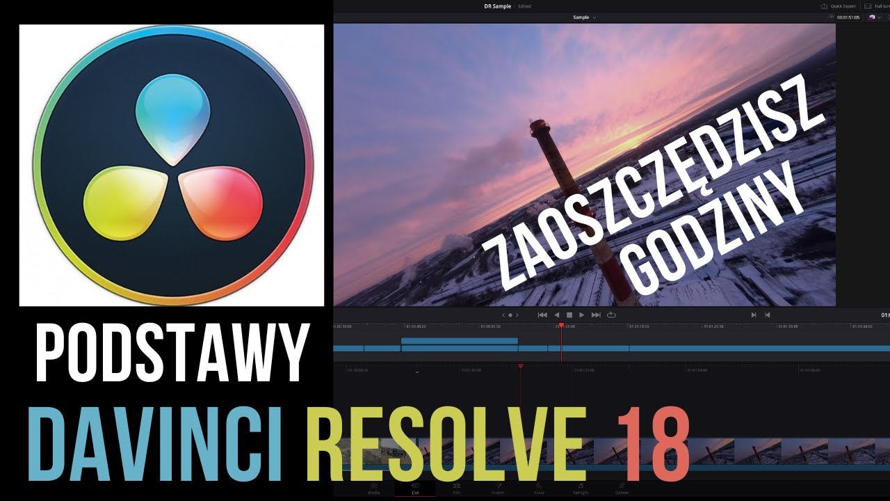 Podstawy DaVinci Resolve 18 -  Trzy kroki kt&oacute;re zaoszczędzą Ci godziny montażu