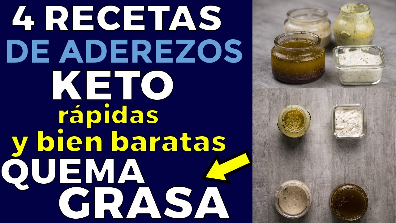 👉4 ADEREZOS KETO SALUDABLES PARA ENSALADAS | FÁCILES Y DELICIOSOS