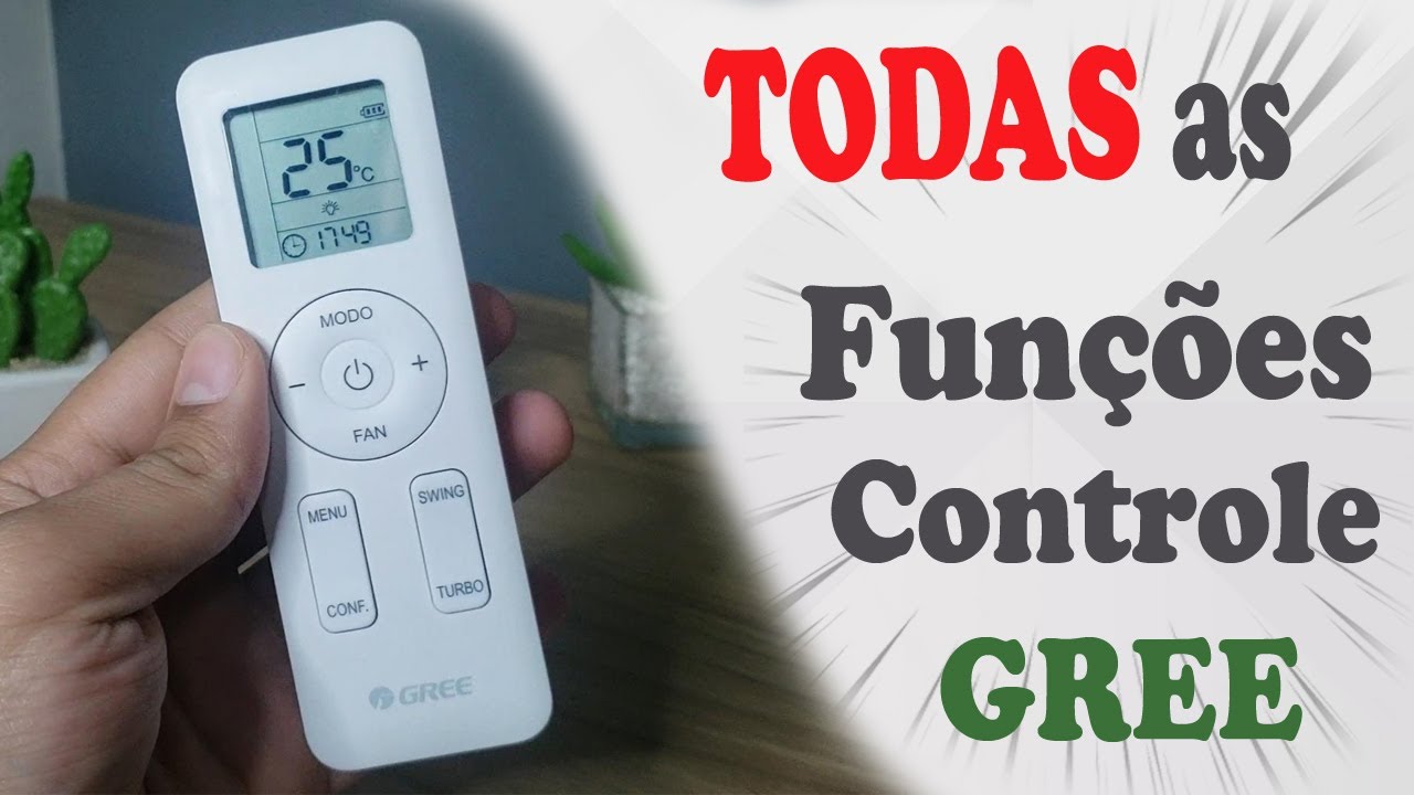CONTROLE DOS ARCONDICIONADOS GREE - TODAS AS FUNÇÕES