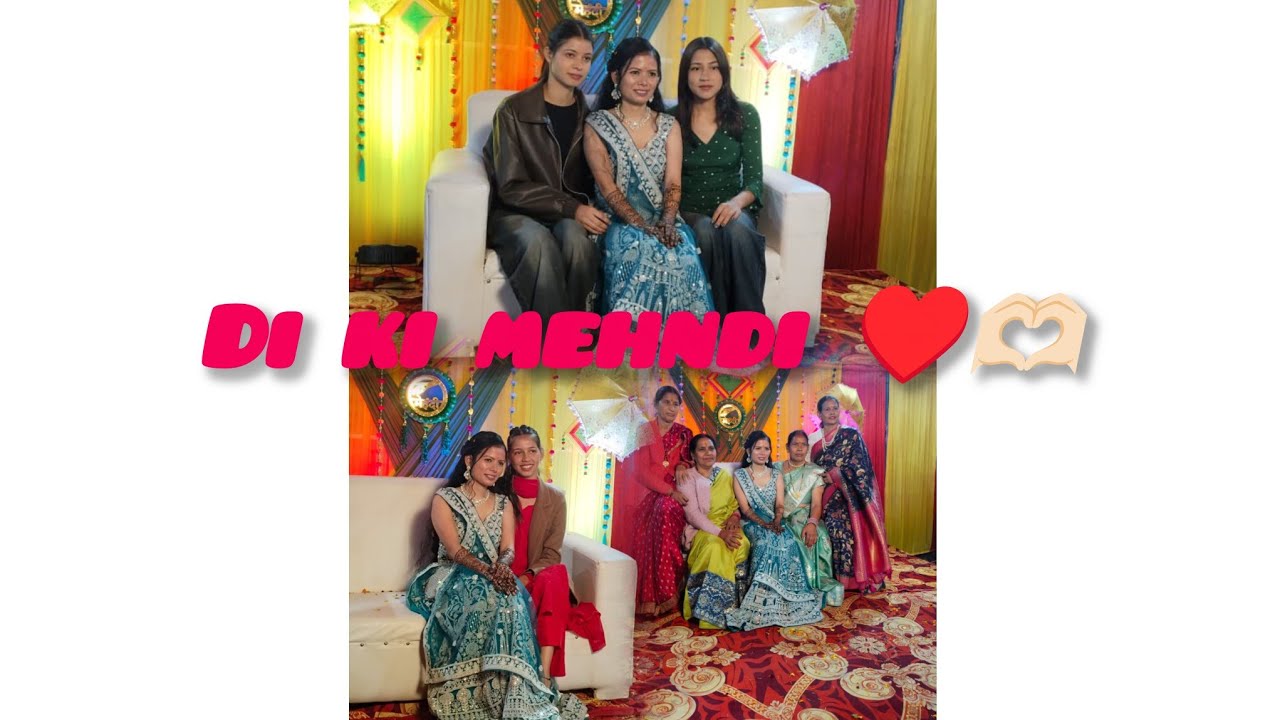दीदी की मेहंदी में किया जम के डांस 🤩♥️ #phadiwedding #bride #dance #masti 