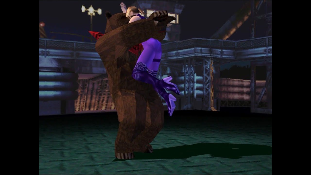 Tekken 3 Nina vs Kuma & Panda [Bear Hug]