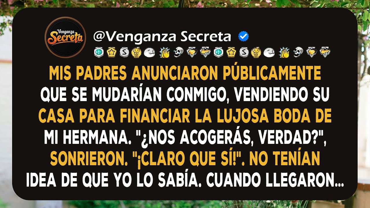 Mis Padres Vendieron Su Casa Para Financiar La Lujosa Boda De Mi Hermana, Luego Se Mudaron Conmigo.