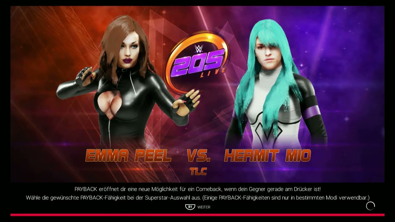 Emma Peel vs. Hermit Mio ★ TLC ★ [WWE2K19]