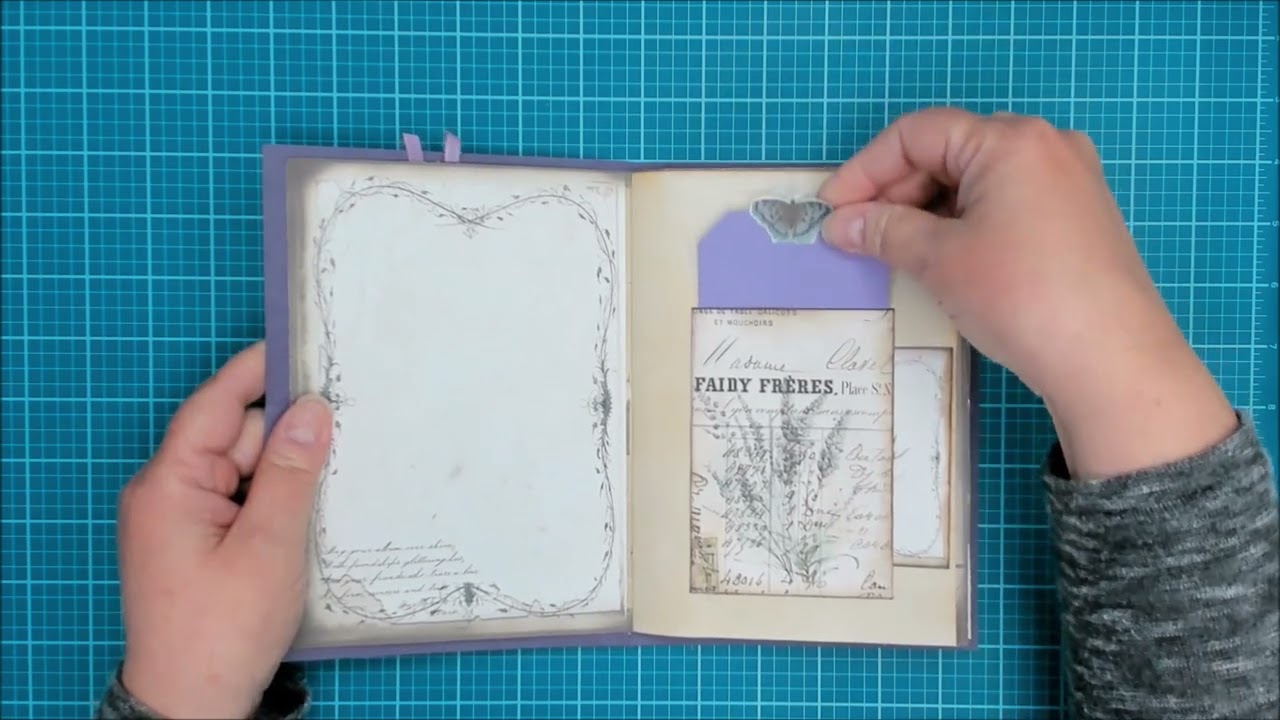 Lavender Fields Junk Journal with Matching Folio - Pretty Purples @lavenderblustudio