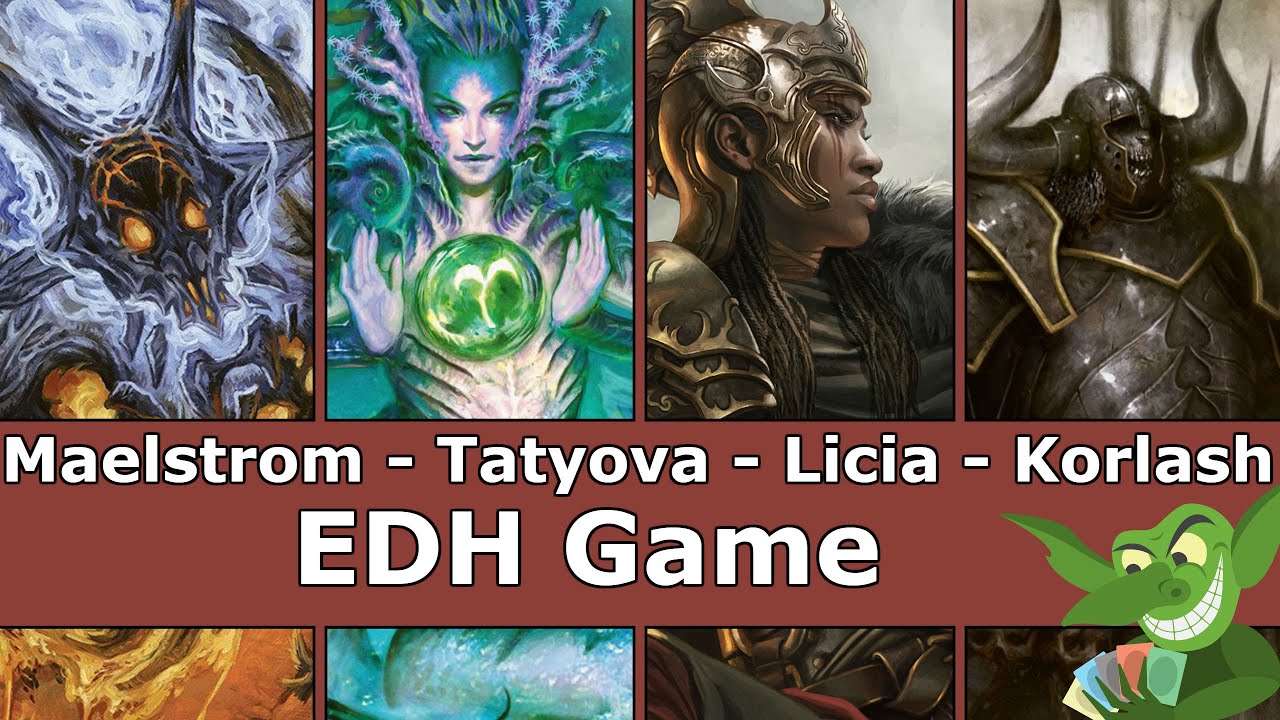 Maelstrom Wanderer vs Tatyova vs Licia vs Korlash EDH / CMDR game for Magic: The Gathering