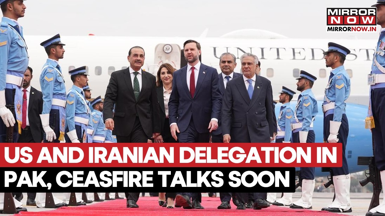 Iranian & US Delegation Members Reach Pakistan's Islamabad To Set Terms For Ceasefire | Watch