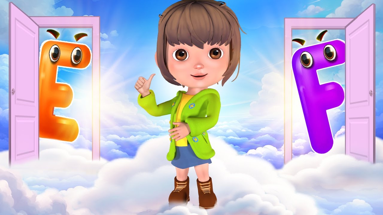 Alphabet Learning E & F with Little Stella | Stella's School | Poem Planet