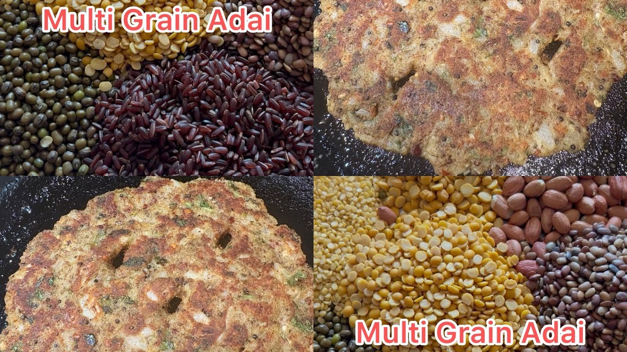 Multi Grain Adai-High Protein Adai-Healthy Recipe #trending #trendingvideo #food #cooking #trend #vi