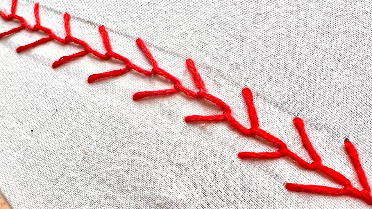 ❤️PUNTO PLUMA  bordado, FEATHER STITCH Embroidery