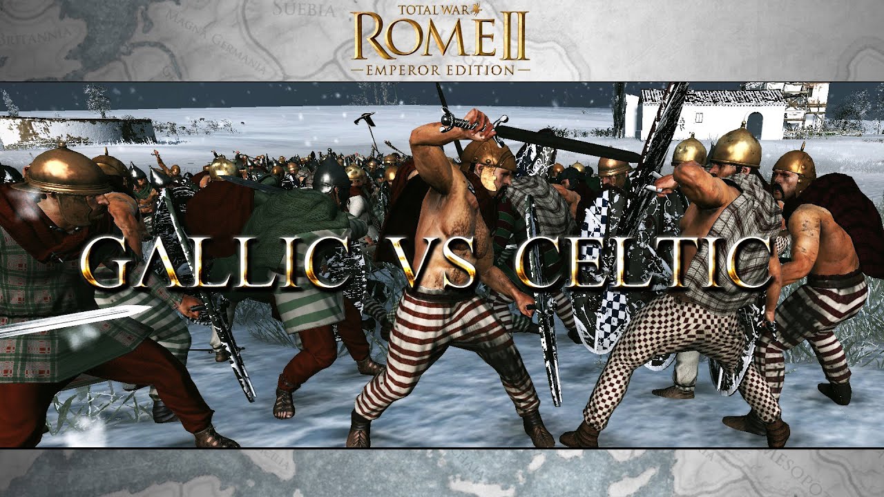 Total War Rome II : Celtic vs Gallic Warriors