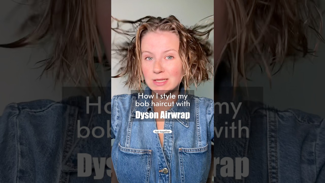 Укладка стрижки боб с помощью Dyson Airwrap