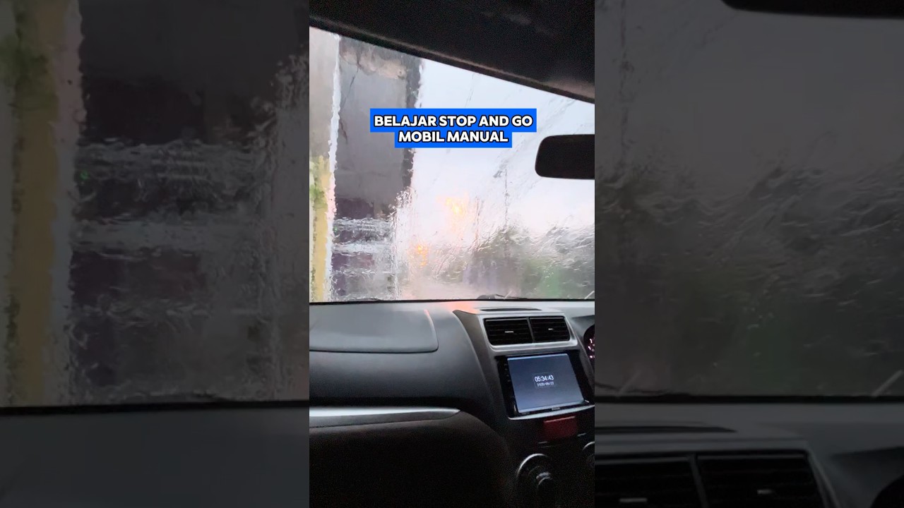 Belajar stop and go mobil manual. 