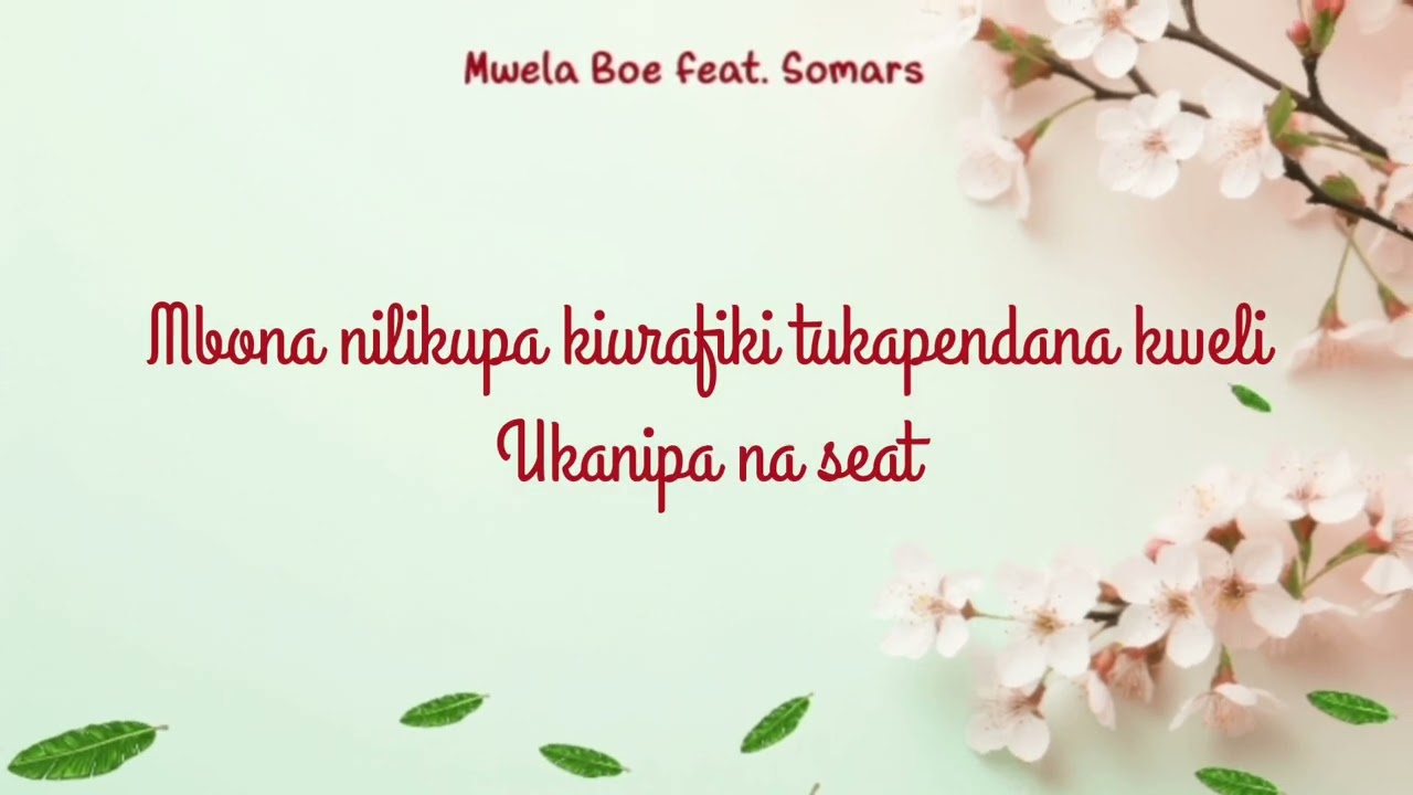 Mwela Boe feat. Somars - Nauachia (Official Lyrics Visual)