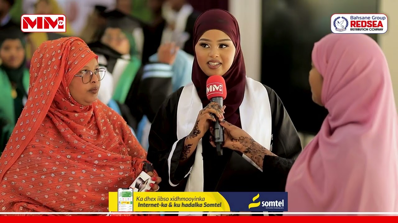 Jawiga Ardayda ka qalinjabiyey Kulliyadaha caafimaadka ee Maroodi-jeex College.