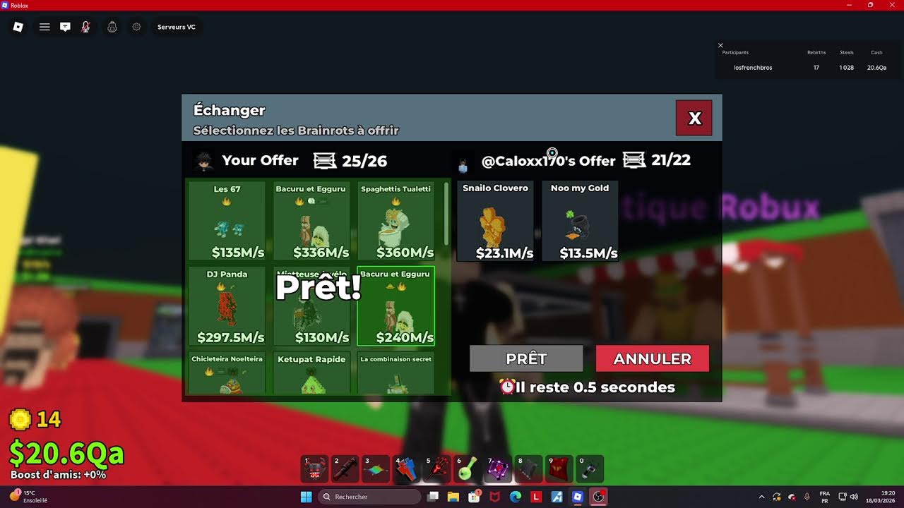 trade steal a brairot