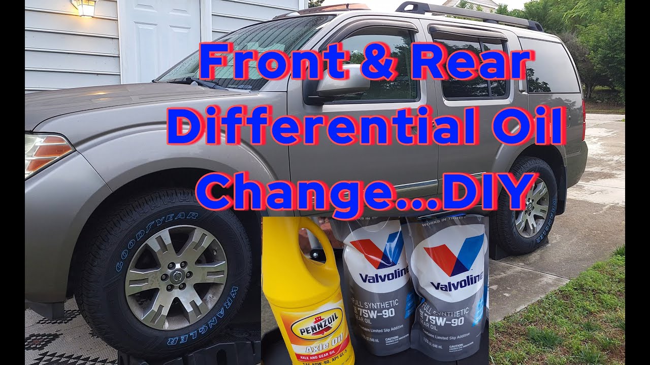 2008 Pathfinder V6 4WD Front & Rear Differential Gear Oil Change