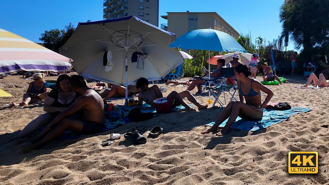 Relaxing Beach Walking on the French Riviera 🇫🇷🏖️ | 4K 60FPS | Mediterranean Sea Sounds