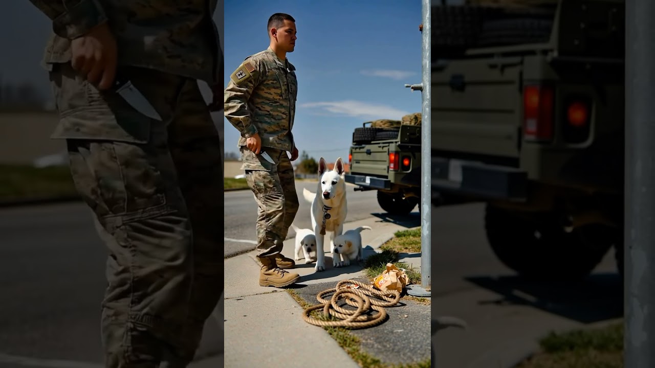 Kind Soldier Saved Stray Dogs - #doglove #dogreunion #emotionalshorts  #emotional