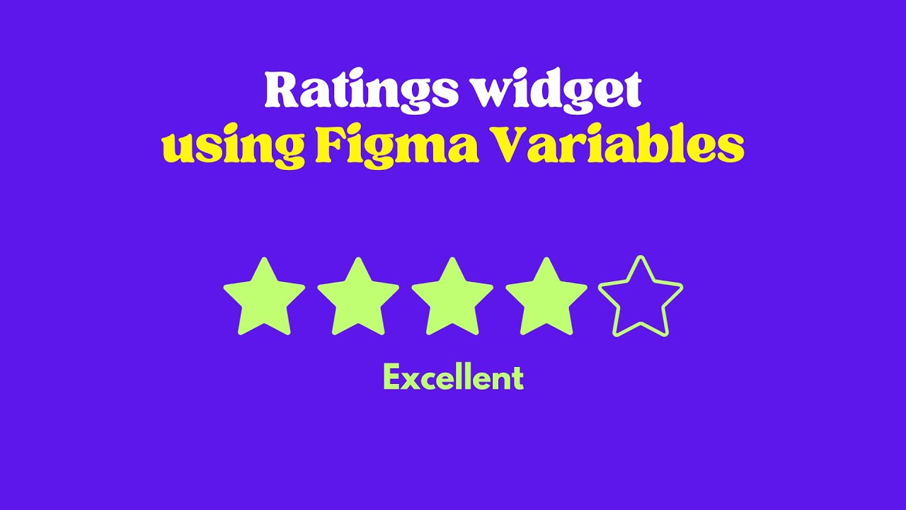 Ratings using Figma variables #figma #uidesign