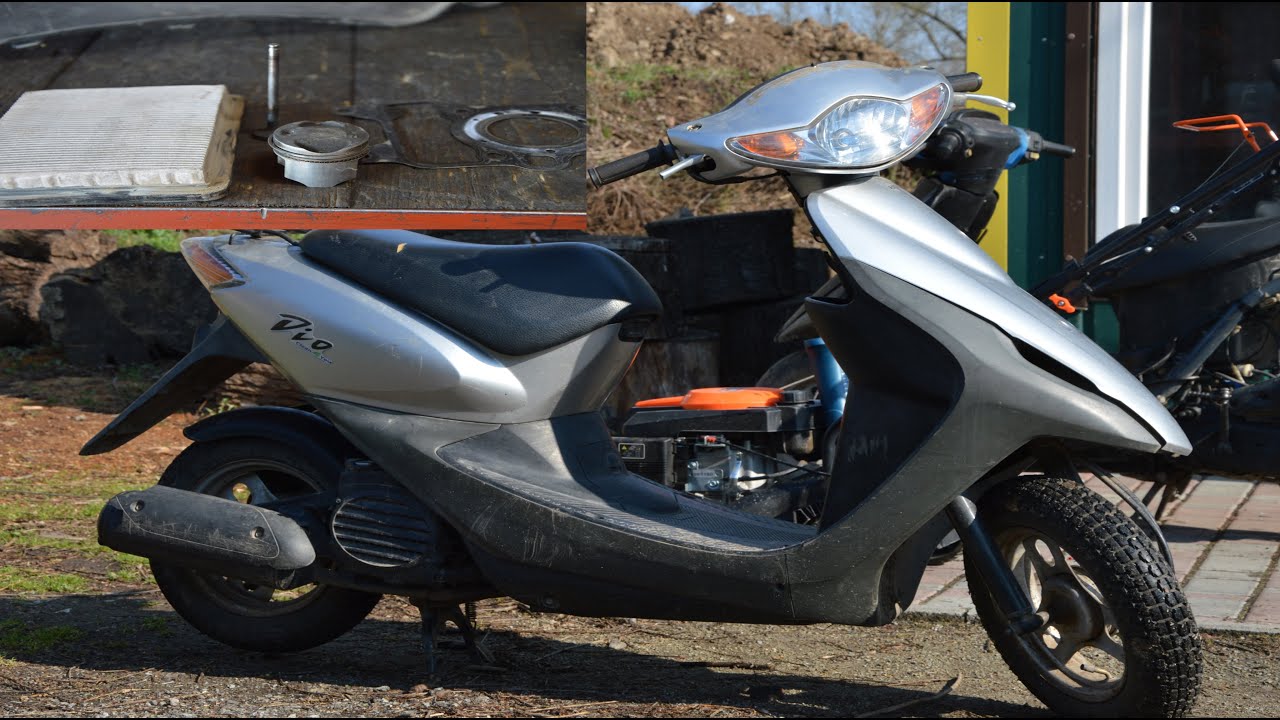 HONDA DIO 56!Заміна клапанів, поршня, фільтра!