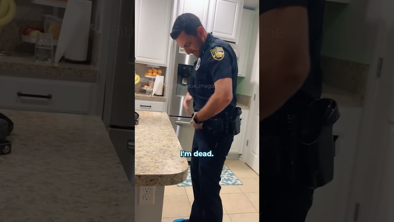 Officer struggling to go to the bathroom 🚽 (@sometimesmamayells)