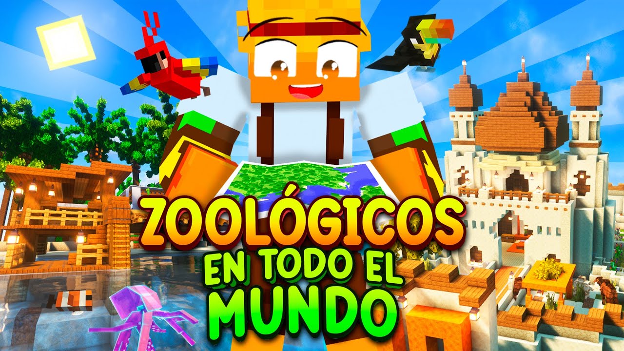 Construí ZOOLÓGICOS con ANIMALES de TODO el MUNDO en MINECRAFT 🌎 PELÍCULA COMPLETA