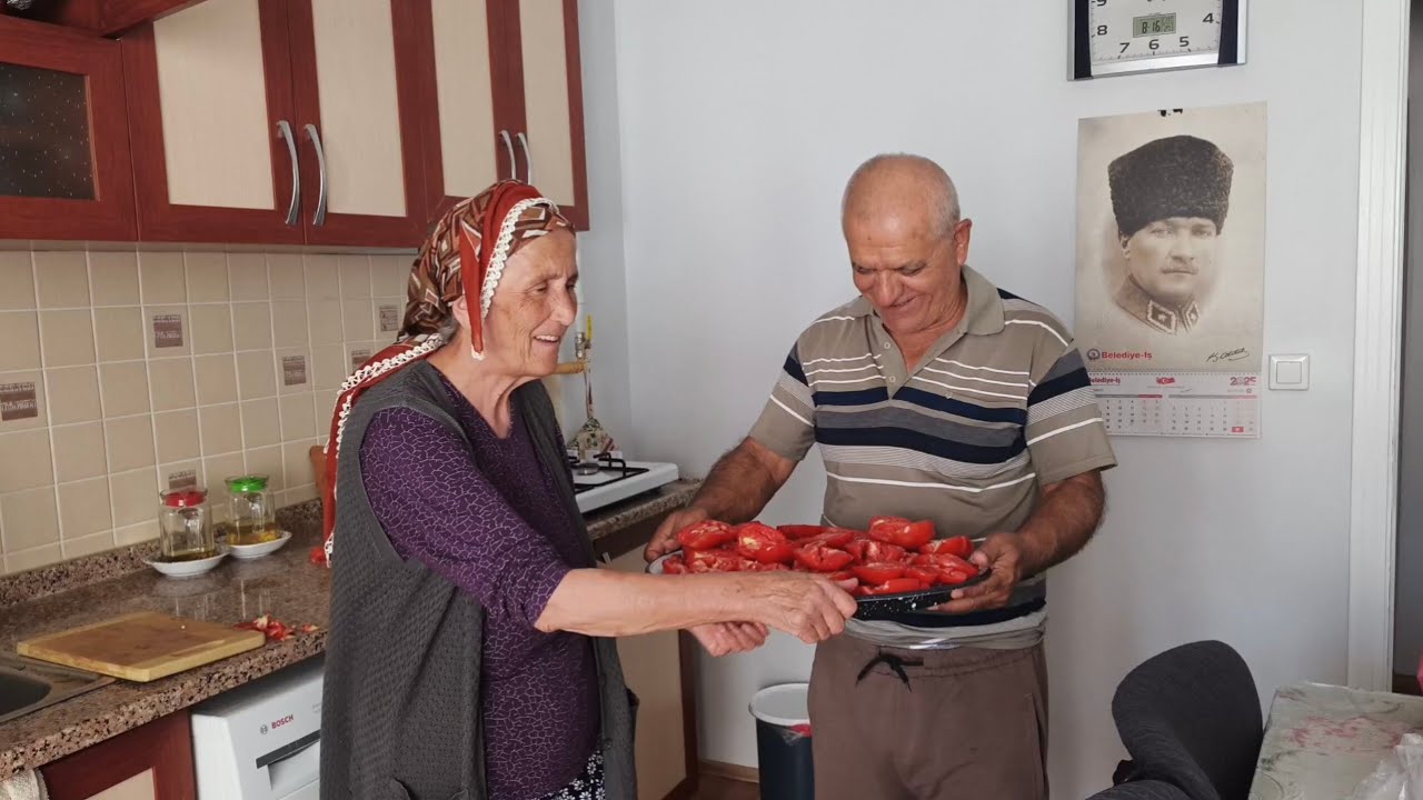 Annem ve Babamdan Asırlık Bir Tarif☝ Güneşte Domates Nasıl Kurutulur 🌹Bahçe İşleri 