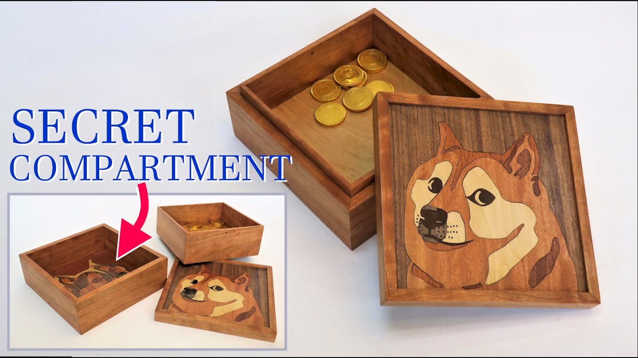 Making A Doge Box For Dogecoins - Scroll Saw Marquetry