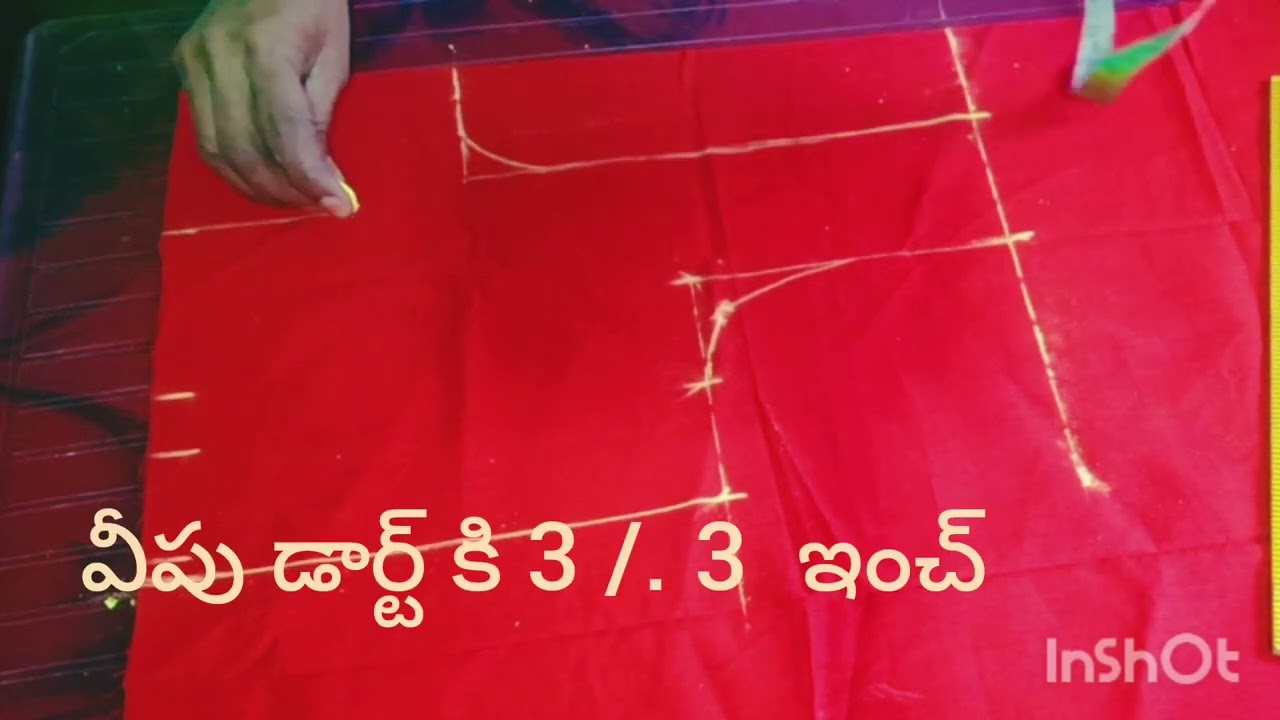 32 inch blouse cutting #how to cut blouse #learn blouse #cross cutting blouse #jakittu cutting ❤️