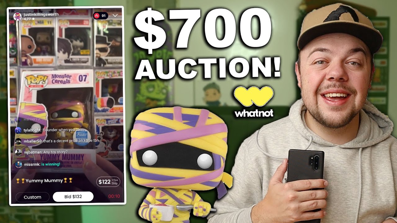 I Spent $700 on Funko Pop Auctions! (Whatnot App)