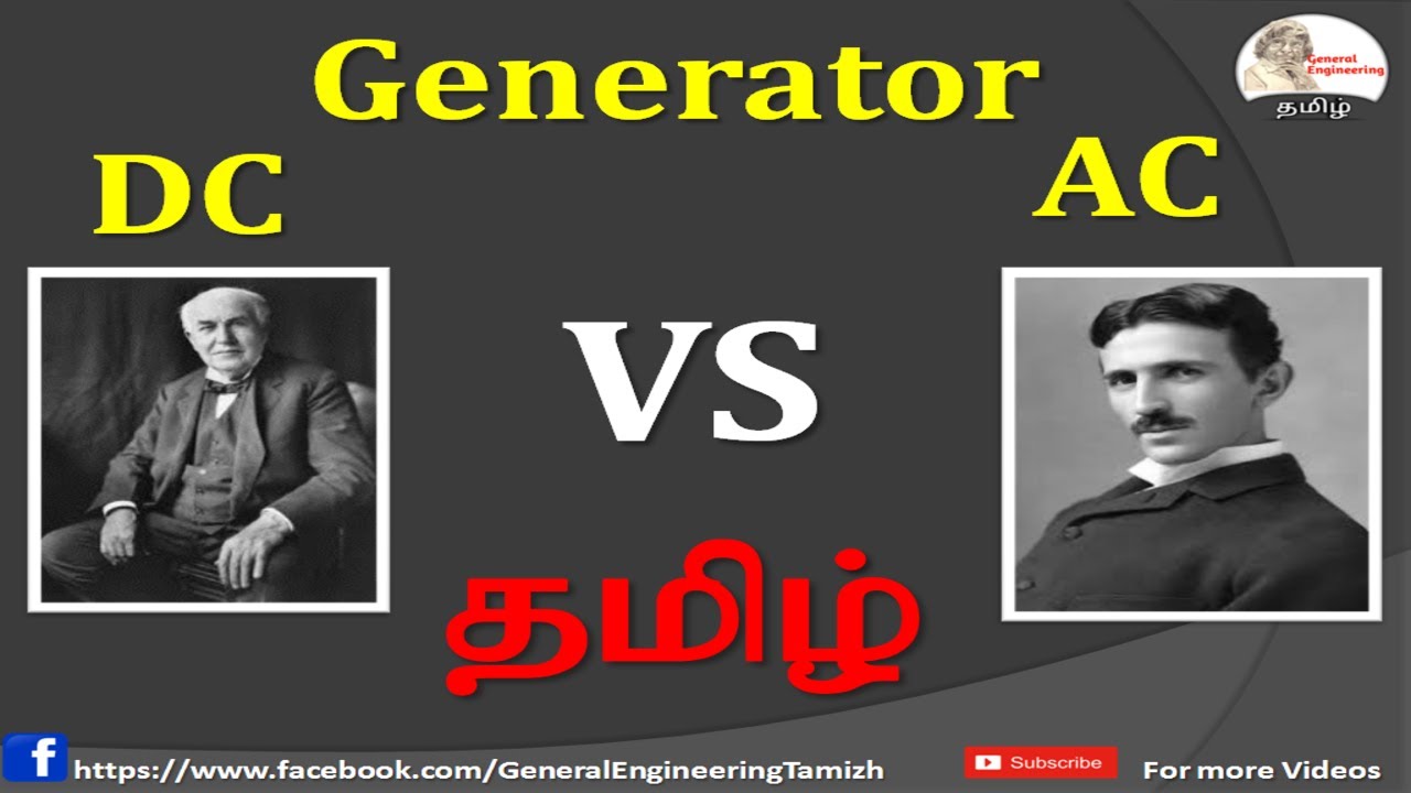 generator-AC generator DC generator working animation in Tamil
