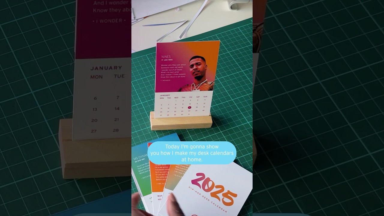 Design your own desk calendars