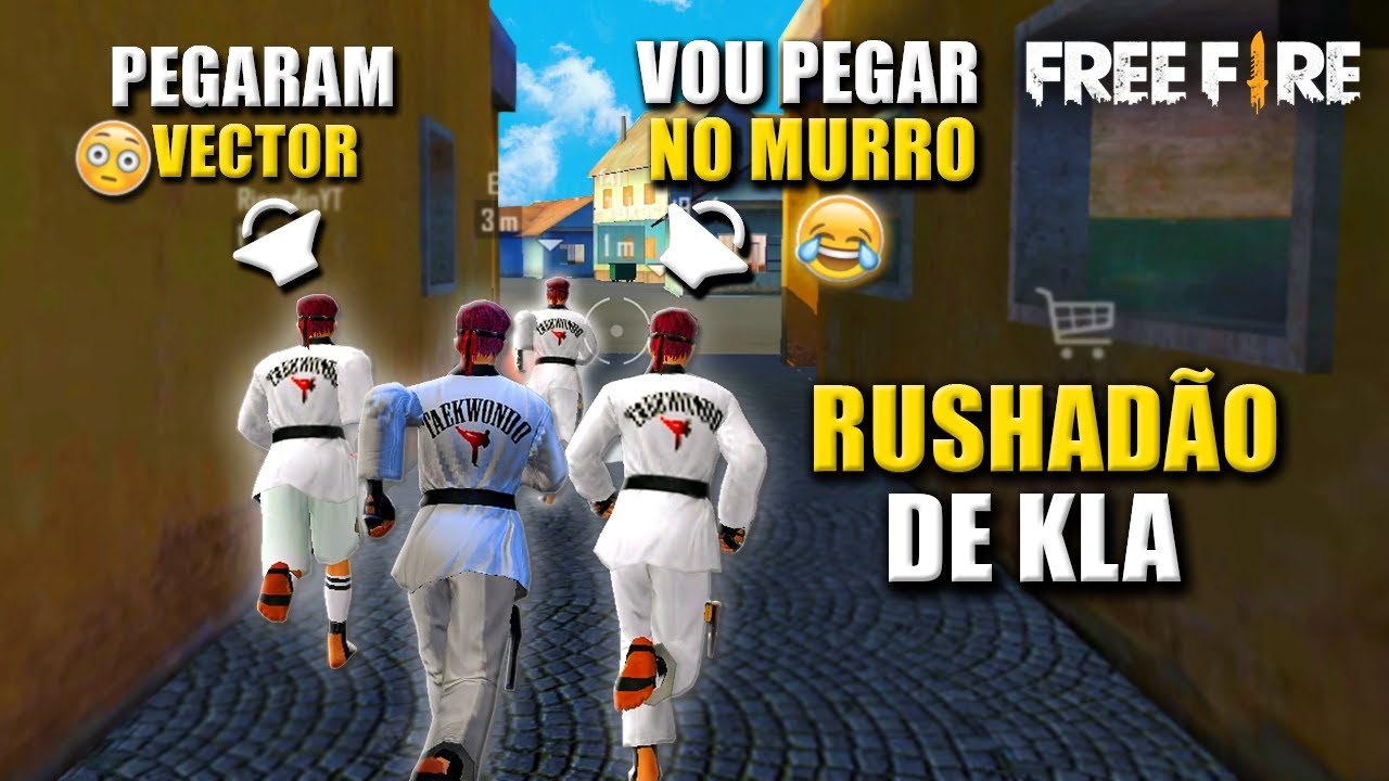 IRRITANDO INIMIGOS COM UM SQUAD DE KLA NO MODO CS DO FREE FIRE