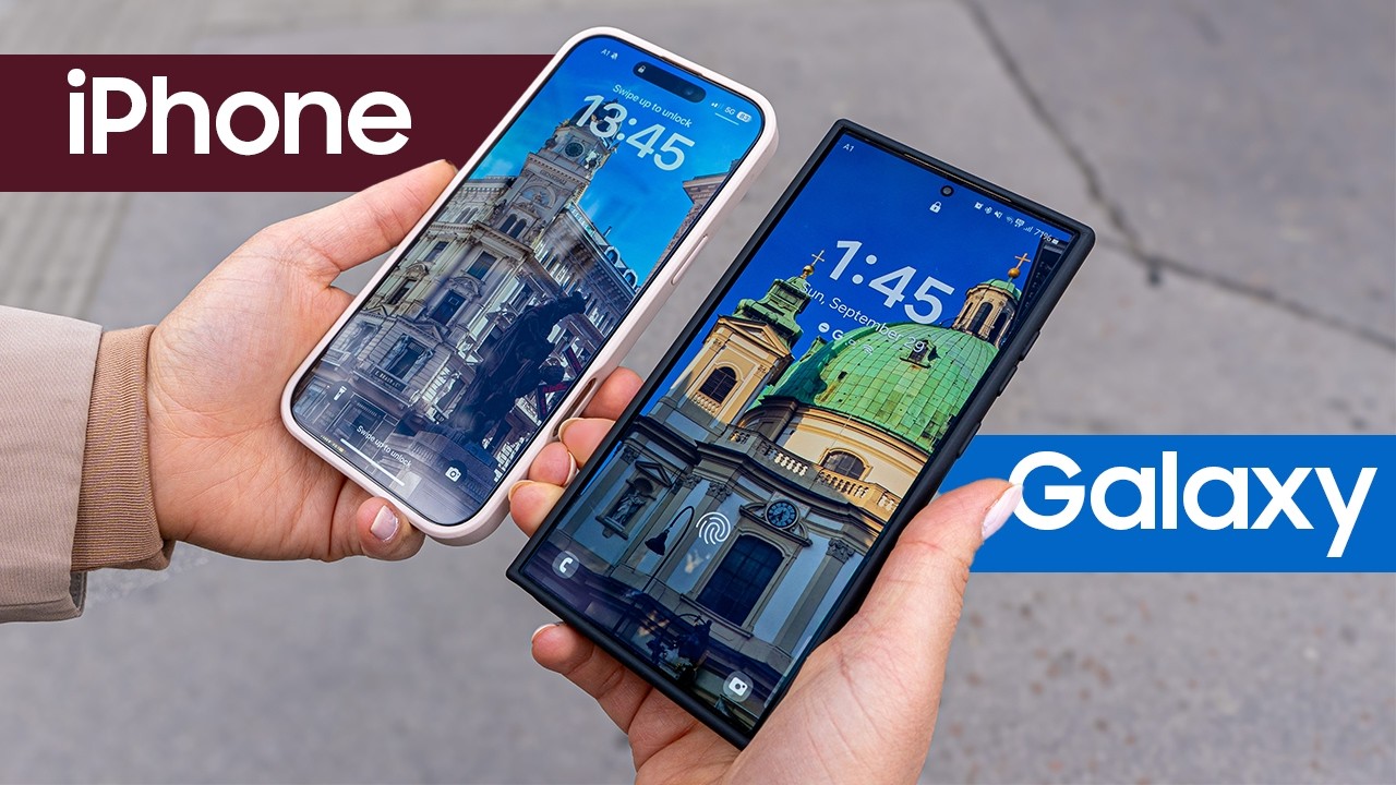 Galaxy S24 Ultra против iPhone 16 Pro Max: день из жизни — сравнение камеры и аккумулятора!
