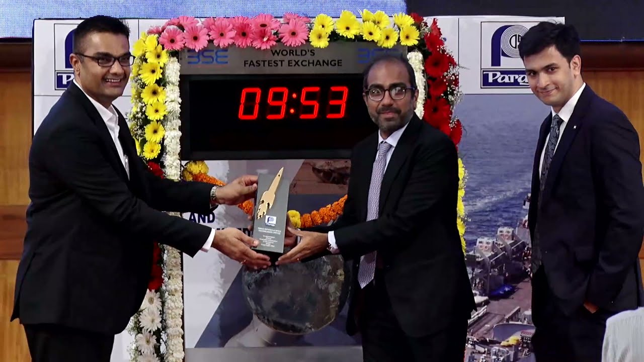 Listing Ceremony of Paras Defence & Space Technologies Limited 1st Oct, 2021