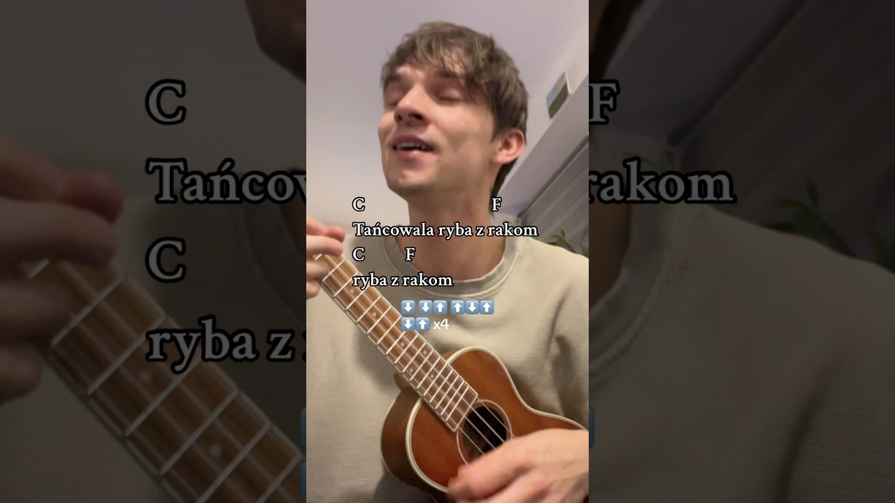Jak zagrać &ldquo;Ryba z rakom&rdquo; na ukulele ? #rybazrakiem #tancowalaryba #порисульки #ukulele #tutorial